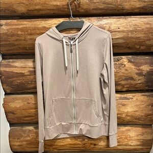 😍NWOT Taupe M Vuori Halo performance Zip-Up Hoodie